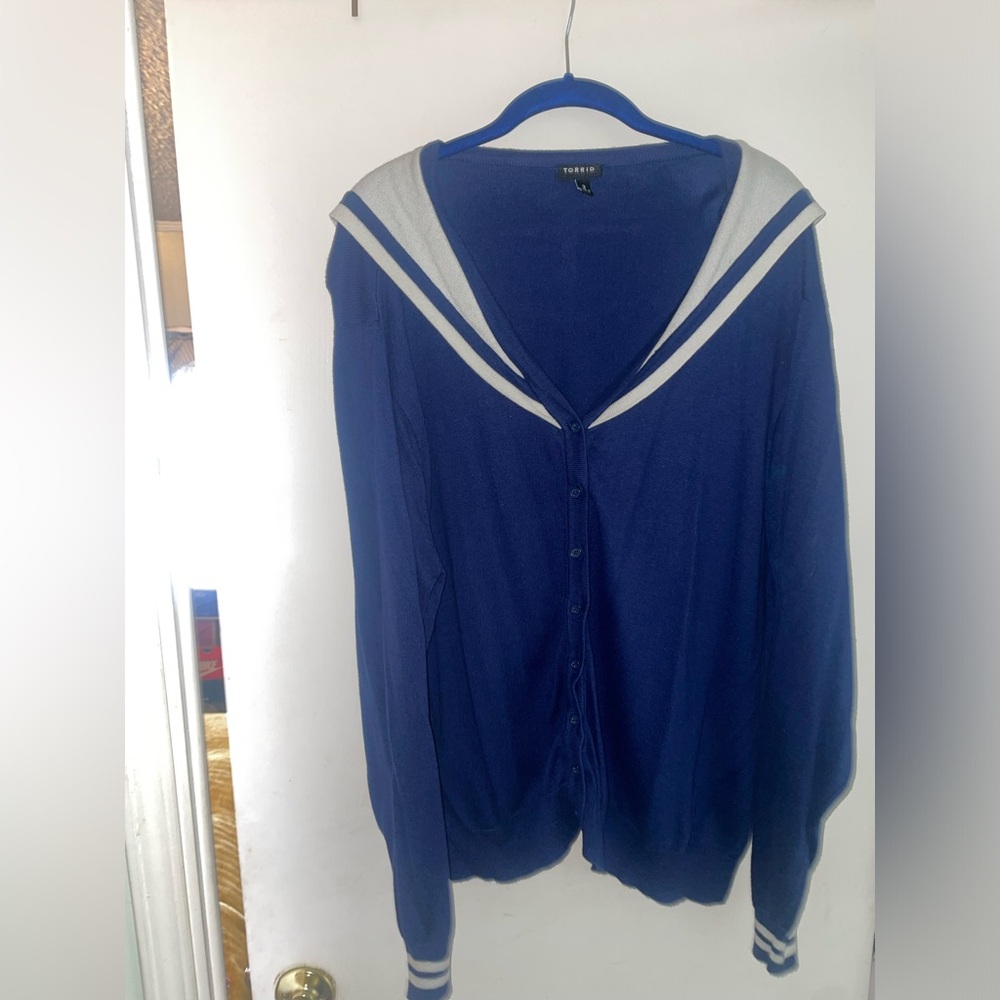 Torrid. Navy cardigan. Size 3